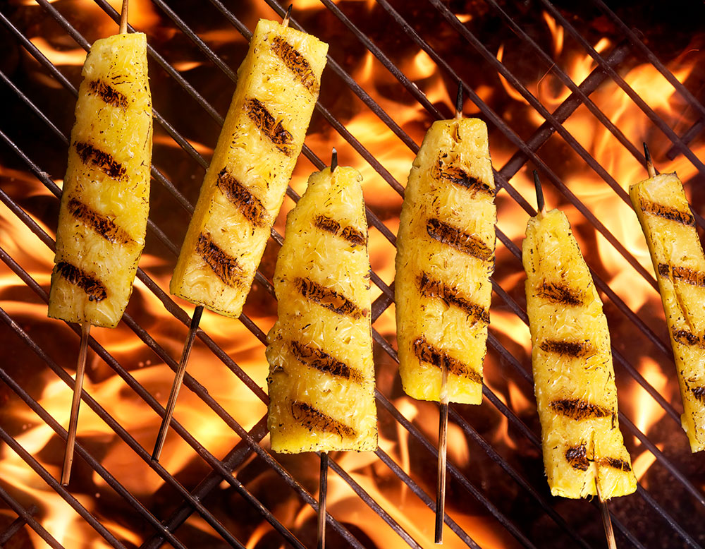 Grilled pineapple