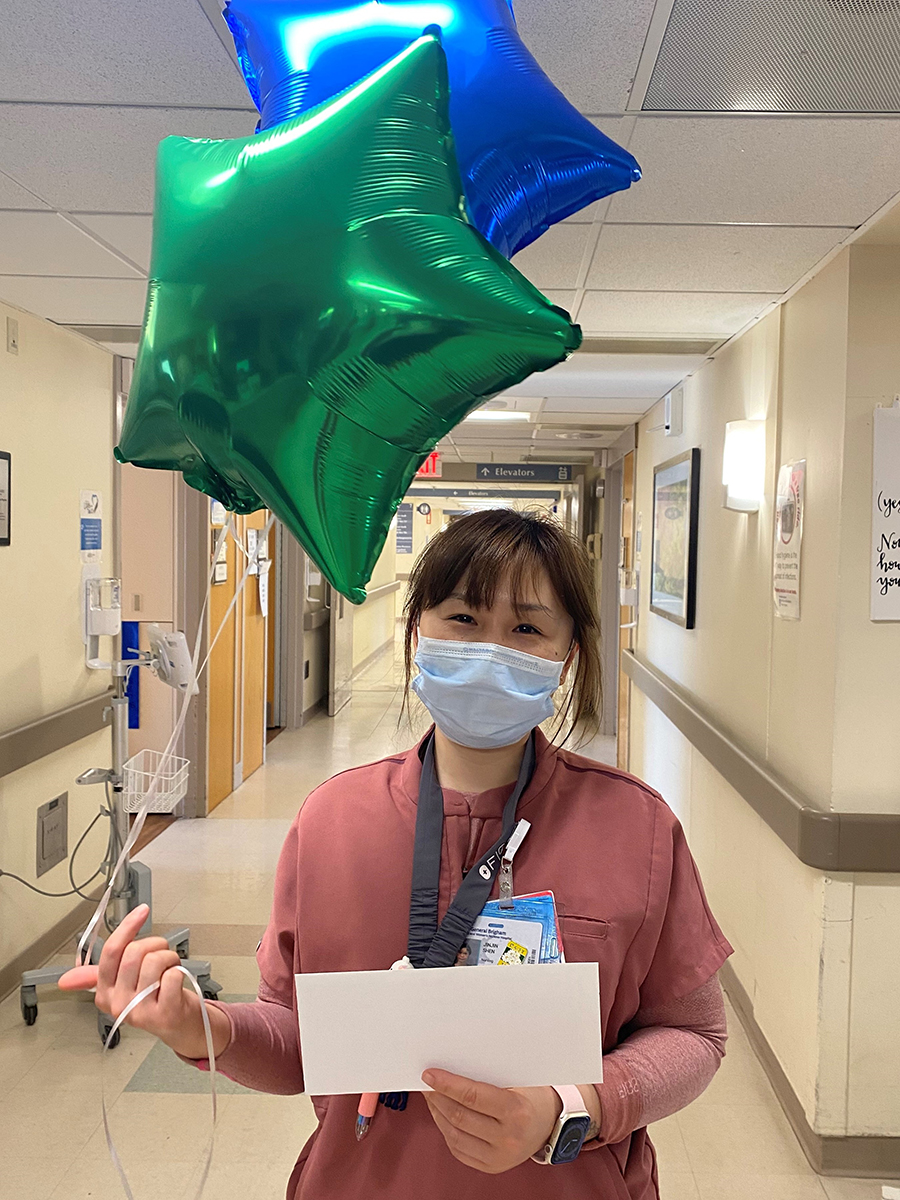 7 North PCA Jinjin (Mia) Shen, a recent recipient of an I CARE Award